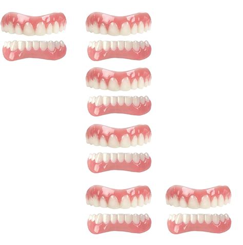 Buy DWYMJ Instant Veneers Dentures Fake Teeth Natural Tone Top Bottom ...