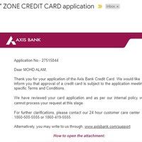 [Resolved] Axis Bank — Credit card application rejected with no reason ...