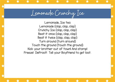 Lemonade Crunchy Ice Lyrics