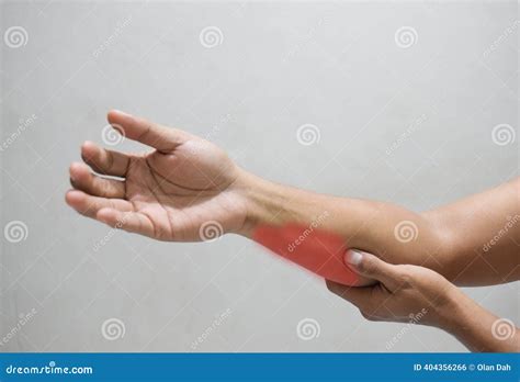 Pain In Forearm, Muscle Inflammation, Isolated On White Background Stock Image | CartoonDealer ...