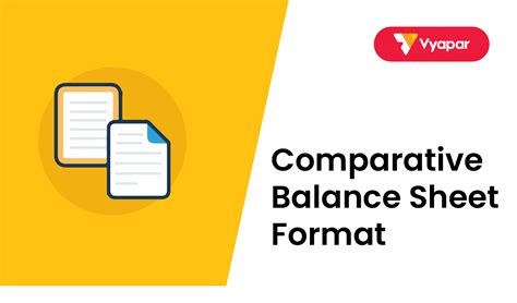 Comparative Balance Sheet Format - Free Download