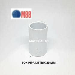 Jual Clipsal Sok Pipa Conduit 20mm Hitam / Sambungan Pipa Listrik 20 mm ...