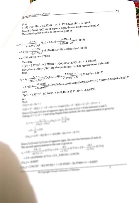 Regula Falsi Method Example Numerical Analysis 1 的图像结果