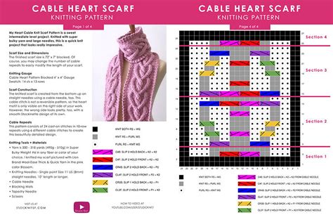 Image result for Cable Knit Heart Pattern