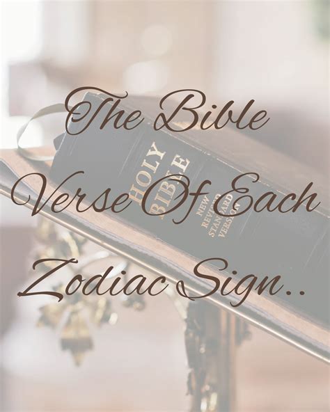 Bible verses on zodiac signs 60 photos - Astrologytoyou.com