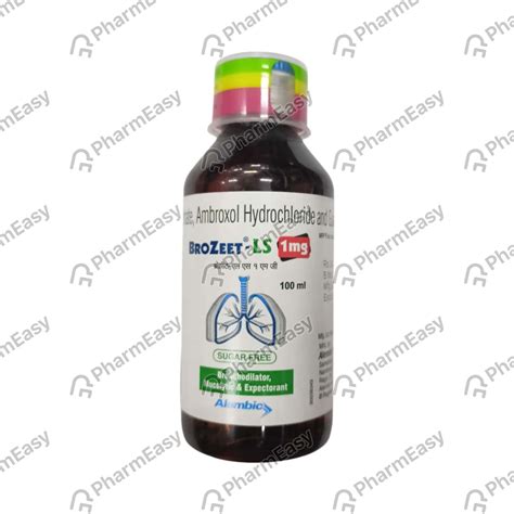 Brozeet Ls 1mg Bottle Of 100ml Expectorant: Uses, Side Effects, Price ...