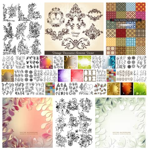15 Floral Ornaments Design Bundles | Download High-resolution Images ...