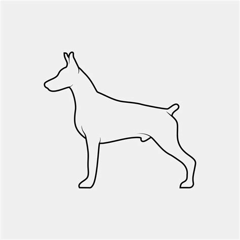 dog outline vector silhouette 11400688 Vector Art at Vecteezy