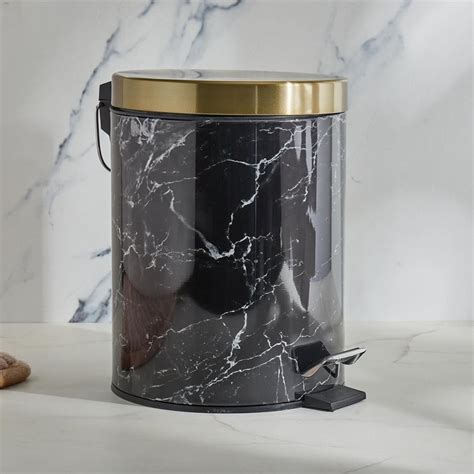 Buy Aubree Metal Pedal Waste Bin - 5L from Home Centre at just INR 999.0