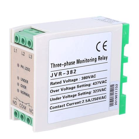 Buy 380VAC 50 / 60HZ Three-Phase Power Relay, Voltage Monitoring Relay ...