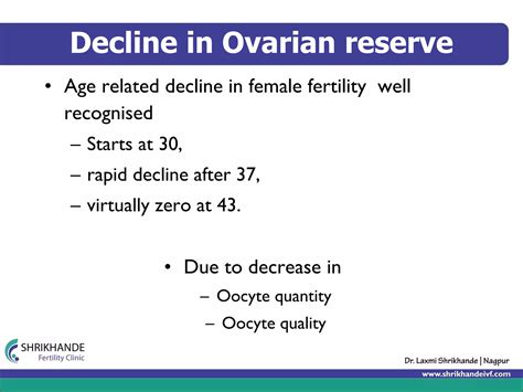 Treatment of decreased ovarian reserve presentation | PDF | Infertility | Reproductive Health