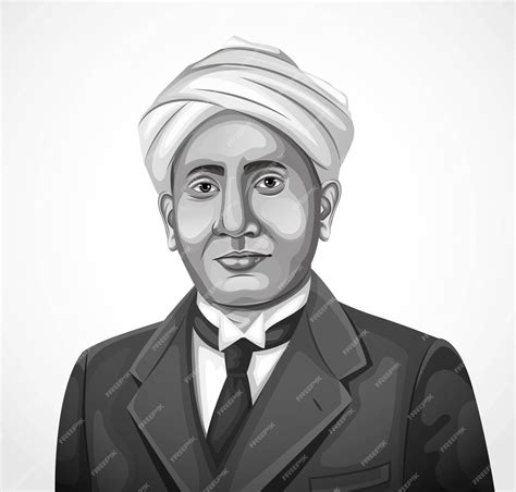 Premium Vector | Physicist C V Raman vector illustration National Science Day celebration