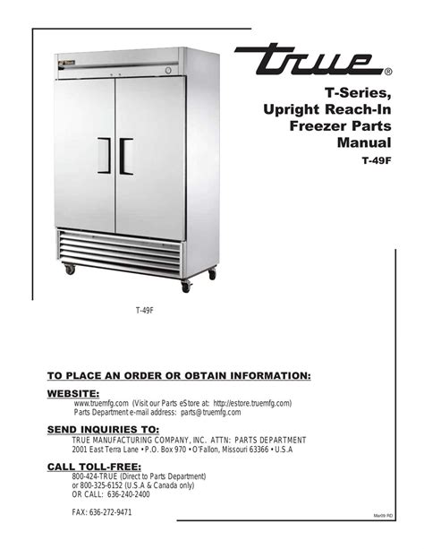 Insider's Guide to True Freezer Parts: A Visual Diagram