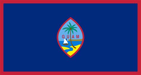 The official flag of the guam