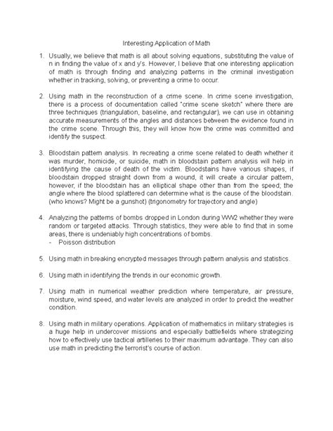 Image result for Mathematical Application