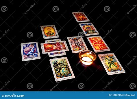 Celtic Cross Tarot Spread stock photo. Image of cards - 113282474