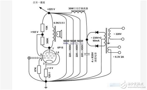 6f2电子管参数结构图,6j1电子管前级电路图,电子管电路图(第15页)_大山谷图库