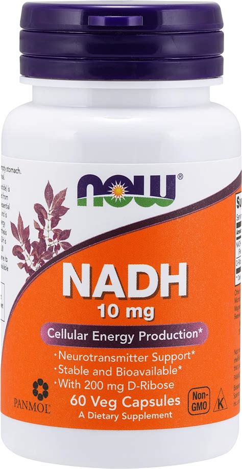 Now Foods, NADH, 10 mg, 60 Veg Capsules : Health & Household