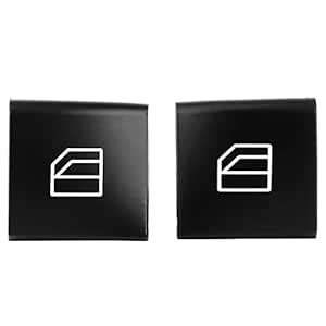Qiilu Power Window Master Switch Button Cover Caps for Mercedes-Benz ML ...
