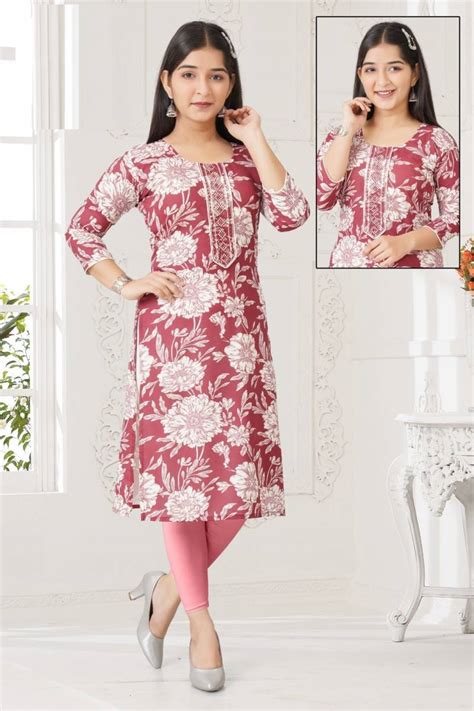 Cotton Star Kurti 9129 Rayon Printed Kurti Collection