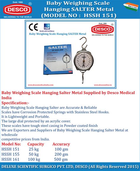 Baby Weighing Scale Hanging Salter Metal Manufacturer in India