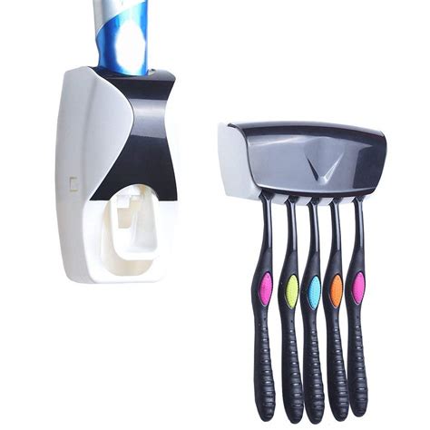 Tulshi Plastic Automatic Hands-Free Wall Mounted Toothpaste Dispenser ...
