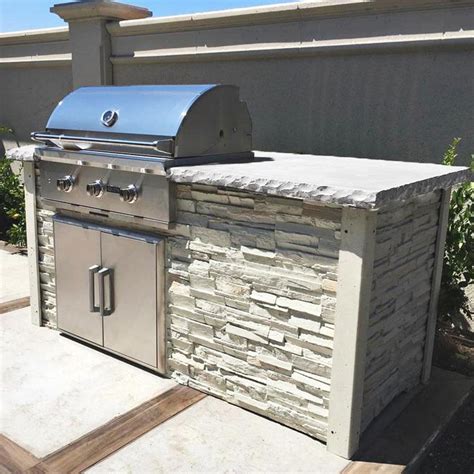 Coyote Ready-To-Assemble 6 Ft Outdoor Kitchen Island With 34-Inch C ...