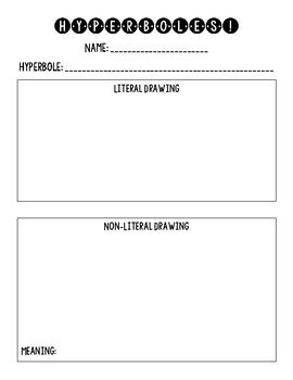 Image result for Hyperbole Drawing Examples