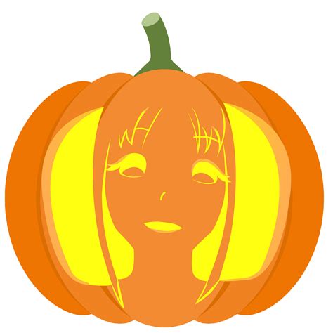 Pumpkin Carving Stencils Anime
