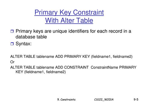 Image result for ALTER Table Primary Key