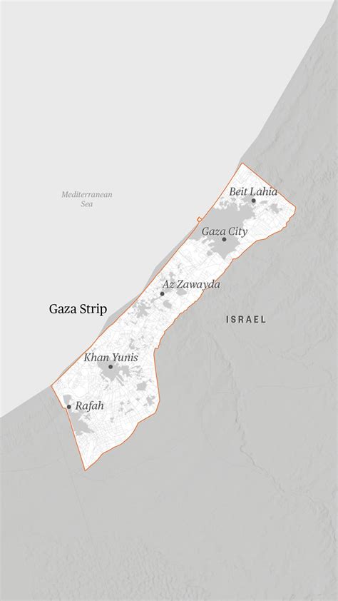 Gaza Strip map: How density matters in the Israel-Hamas conflict