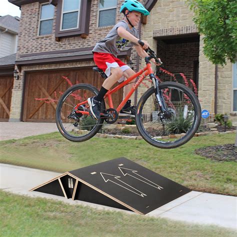 Snapklik.com : Skateboard Ramp,Double Sided Bike Ramp,Foldable Launch ...