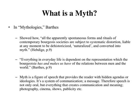 Roland Barthes Mythos