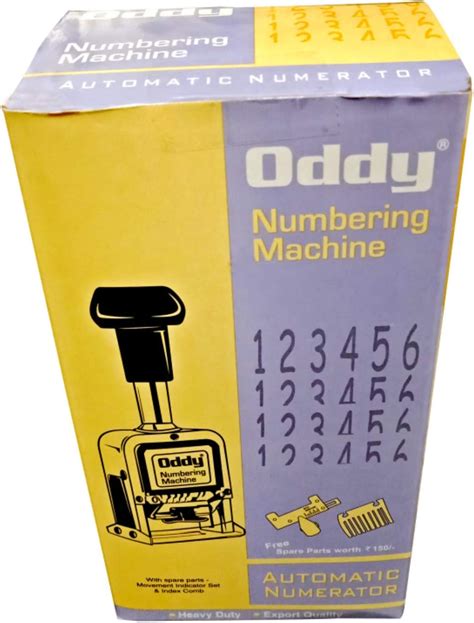 Oddy Automatic 6 Digit Numbering Machine with Digit Pen – for ...