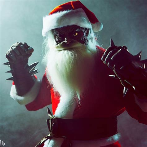 "Evil santa claus in Mortal Kombat" - Bing : r/weirddalle