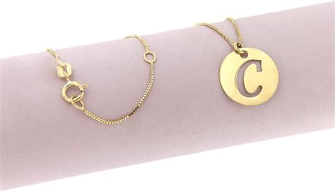 Buy Lucchetta - Initial Necklace Gold, A B C D E G H I J K L M N O P R ...