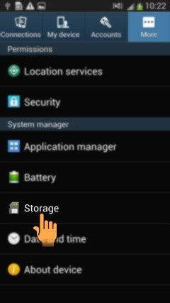 How to Unmount the MicroSD card from Samsung Galaxy S4(GT-I9500 ...