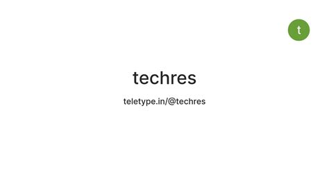techres — Teletype