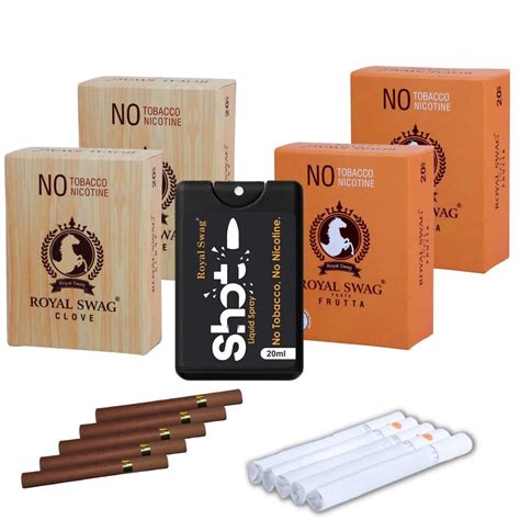 Buy ROYAL SWAG Herbal Cigarette Frutta, Clove Flavoured (80 Sticks) 100 ...