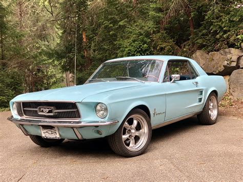 My '67 Mustang Coupe with original Frost Turquoise Paint [OC] : Mustang