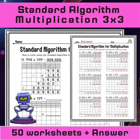 Image result for Standard Algorithm Multiplication 3rd Grade