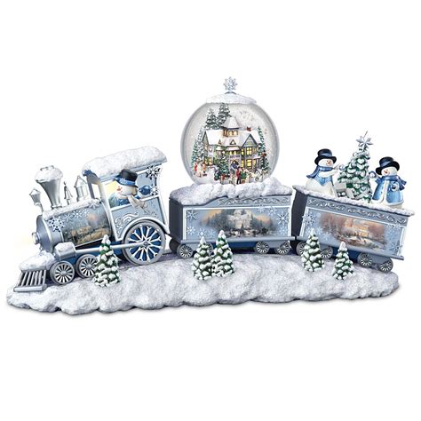 Buy The Bradford Exchange Thomas Kinkade Snowfall Express Light Up ...