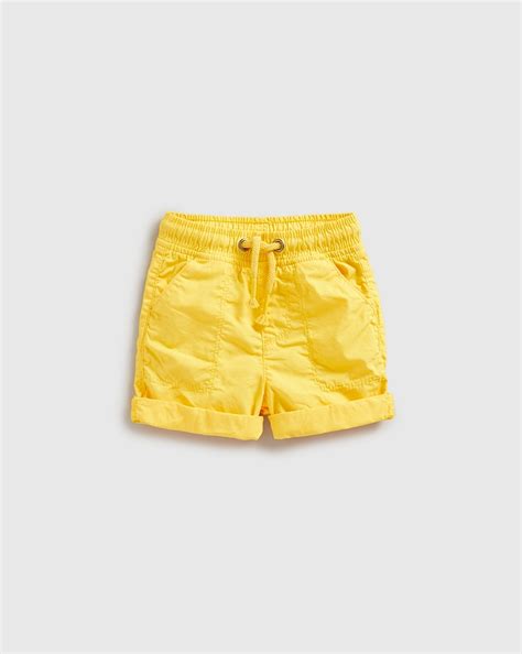Buy Mothercare Poplin Short Boys Shorts -Yellow Online at Best Price ...