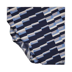 Navy Blue Endless Twill Silk Scarf | Ipekevi