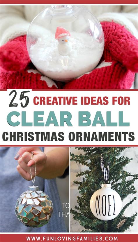 Clear Plastic Ball Baubles Sphere Fillable Christmas Diy Ornament Xmas ...