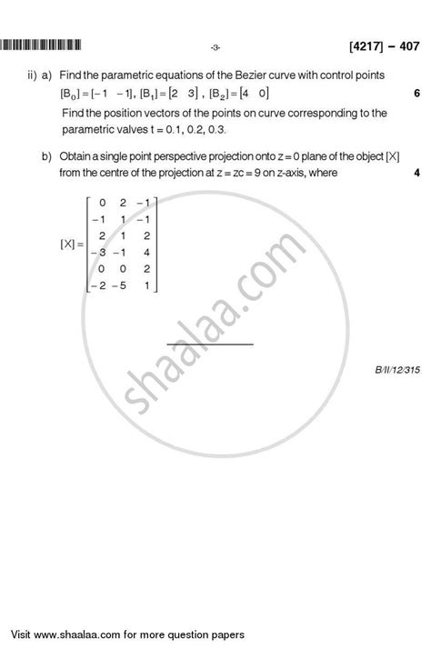 Computational Geometry 2012-2013 B.Sc Mathematics Semester 6 (TYBSc ...