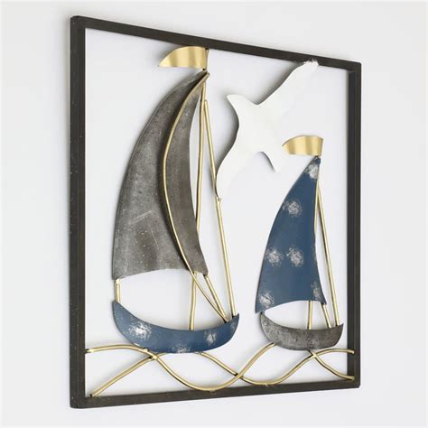 Buy VEDAS Ivy Metal Boat Wall Accent from Vedas at just INR 2299.0