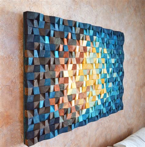 Buy Wood Mosaic Wall Art Online | Saajawat India