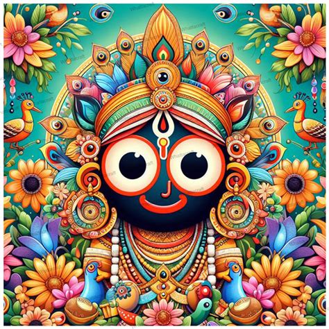 Lord Jagannath - Rolled Paint By Numbers | Whattacraft