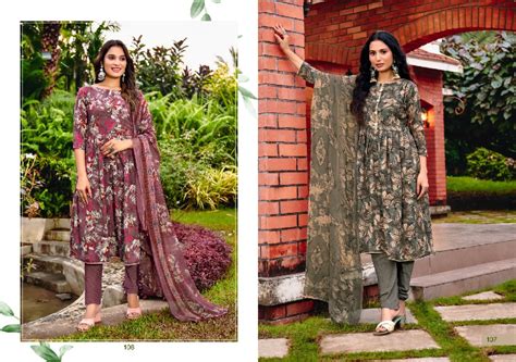 ANMOL NAKSHATRA PRO VOL 52 WHOLESALE LEON CRAPE CASUAL DRESS MATERIAL ...